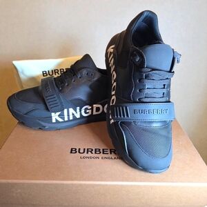 Burberry Mens Kingdom Sneakers Shoes Size 42.5 With Box & Dust Bag